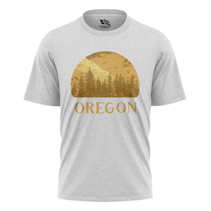 oregon-golden-forest-sunset-tee white