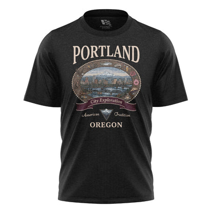 oregon-portland-city-exploration-tee black
