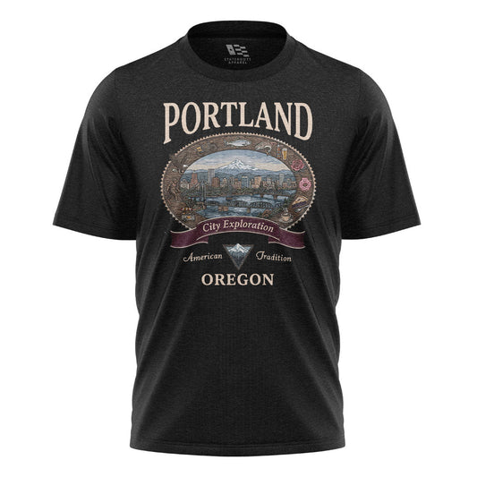 oregon-portland-city-exploration-tee black