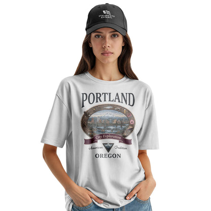oregon-portland-city-exploration-tee white
