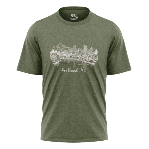 Portland Oregon Skyline T-Shirt | Line Art Tee
