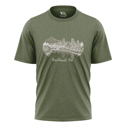 Portland Oregon Skyline T-Shirt | Line Art Tee