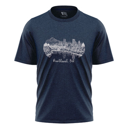 oregon-portland-skyline-line-art-tee navy