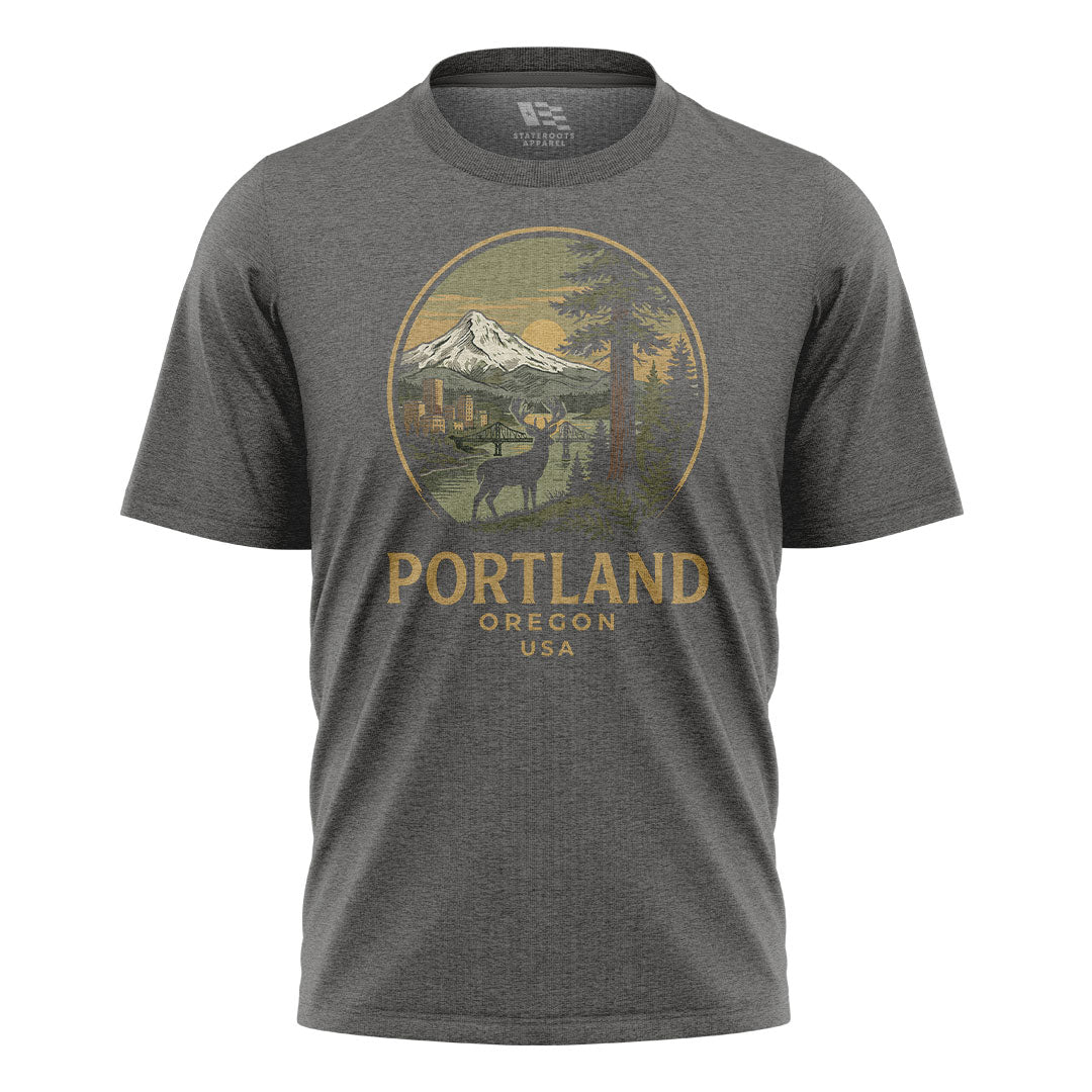 oregon-portland-vintage-mt-hood-tee charcoal
