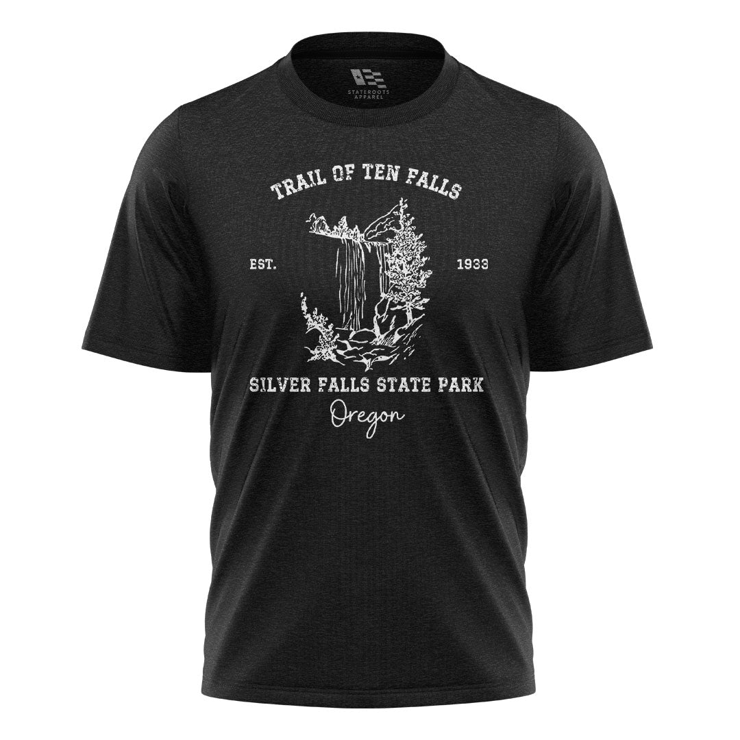 oregon-silver-falls-state-park-tee black
