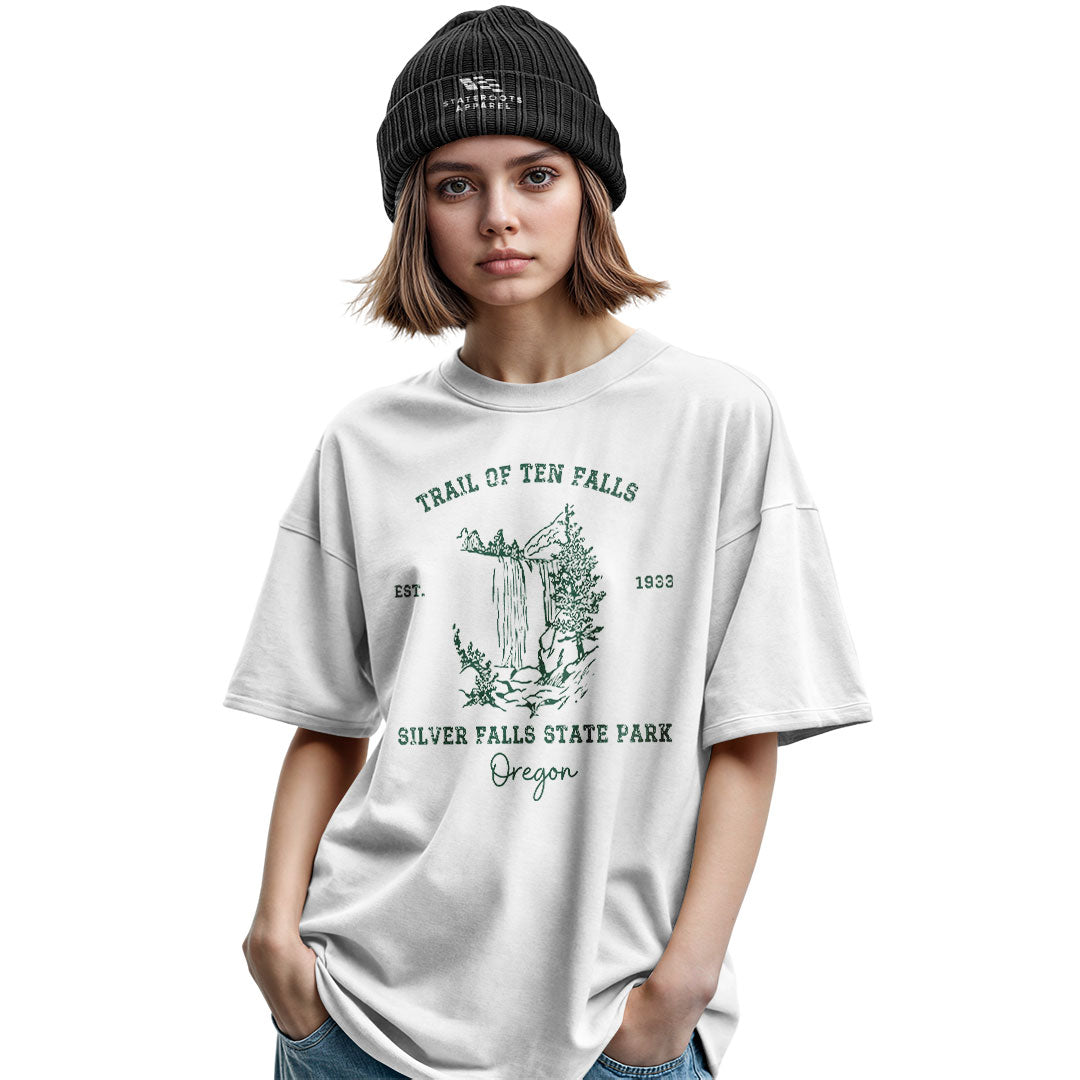 oregon-silver-falls-state-park-tee military-green