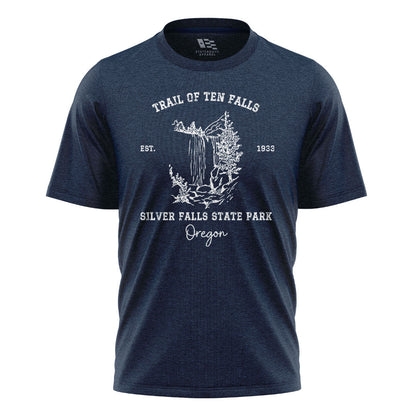 oregon-silver-falls-state-park-tee navy