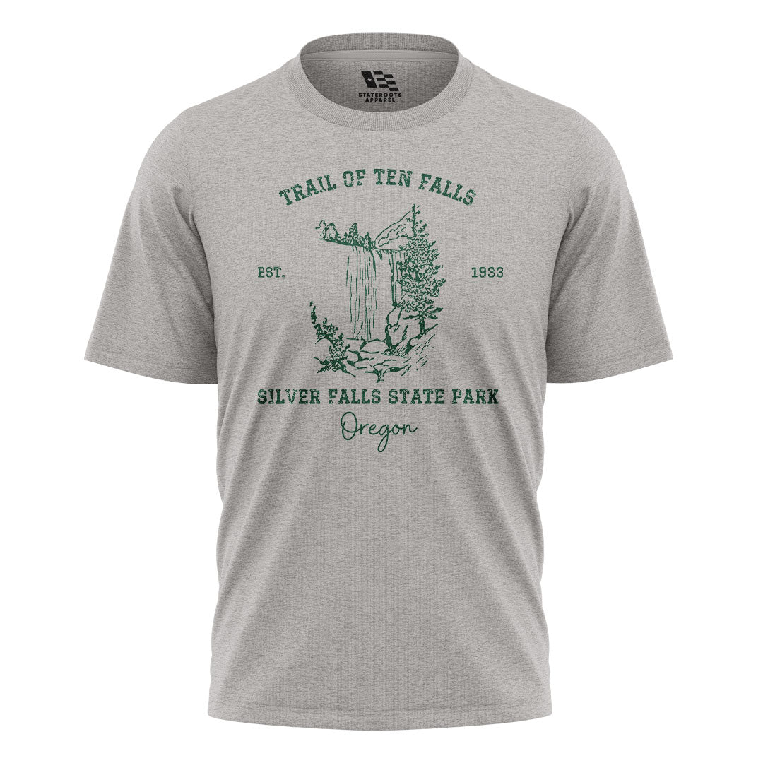 oregon-silver-falls-state-park-tee sport-grey
