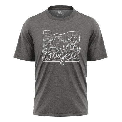 oregon-state-outline-script-tee charcoal