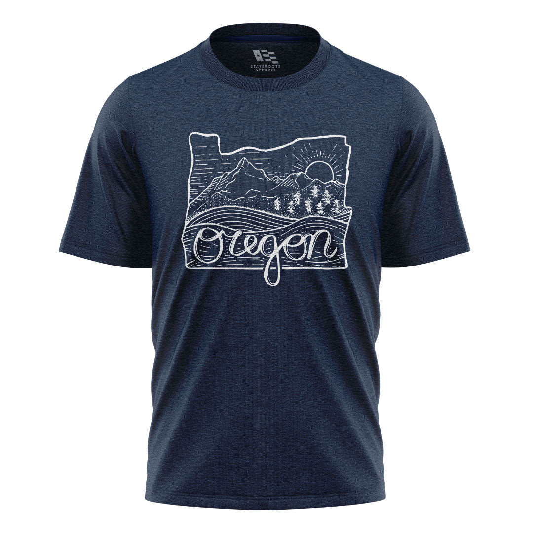 oregon-state-outline-script-tee navy