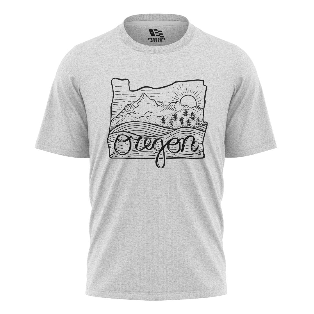oregon-state-outline-script-tee white