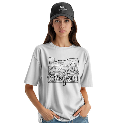 oregon-state-outline-script-tee white