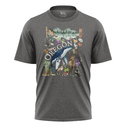 oregon-watercolor-wildlife-tee charcoal