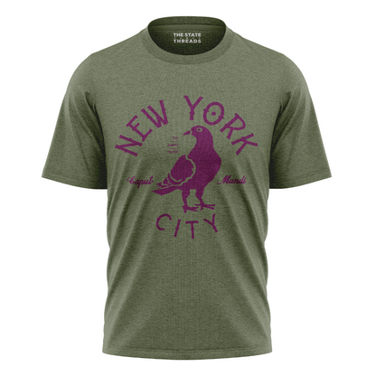 NYC Pigeon T-Shirt | Retro New York City Funny Bird Tee