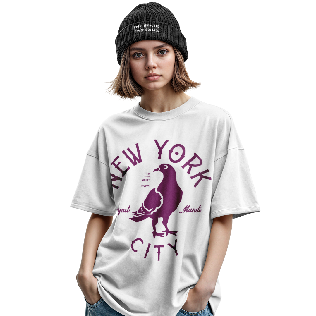 NYC Pigeon T-Shirt | Retro New York City Funny Bird Tee