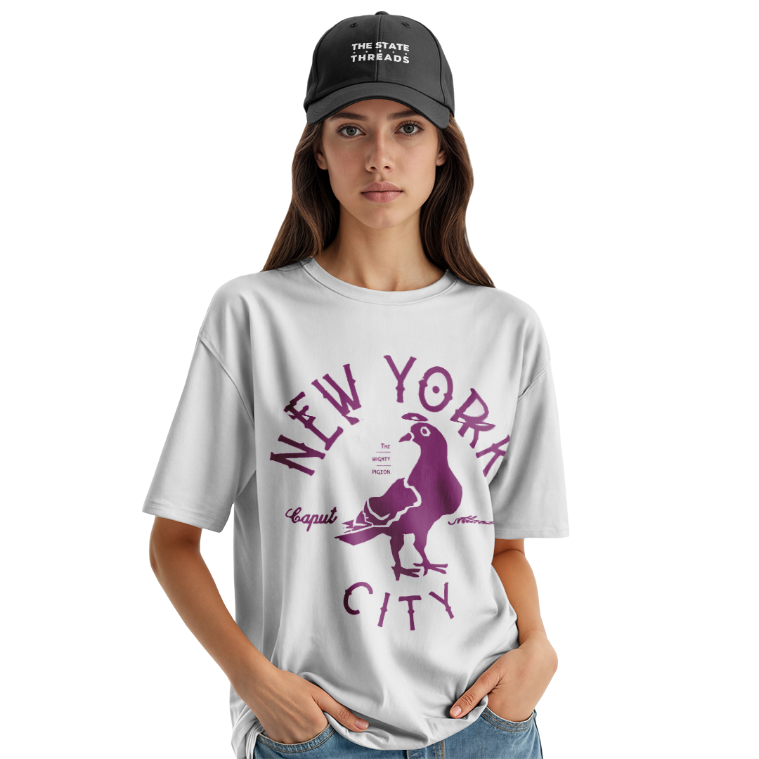 NYC Pigeon T-Shirt | Retro New York City Funny Bird Tee