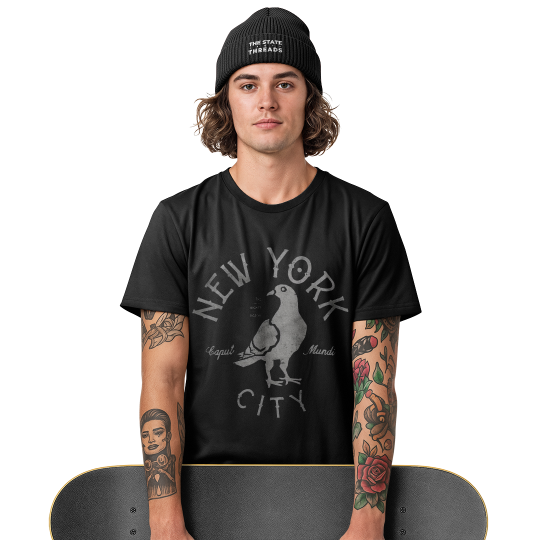 NYC Pigeon T-Shirt | Retro New York City Funny Bird Tee
