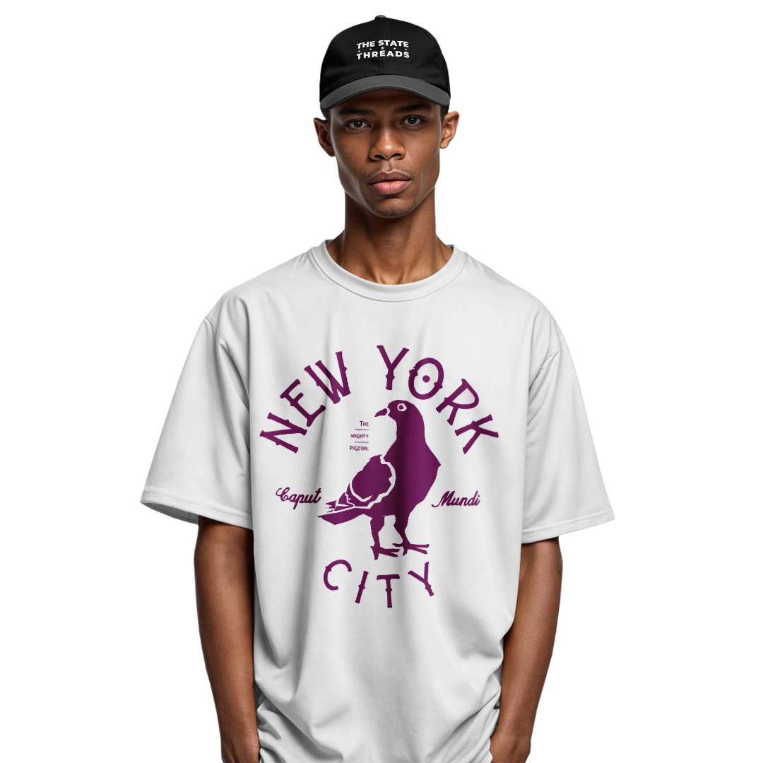 NYC Pigeon T-Shirt | Retro New York City Funny Bird Tee