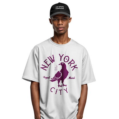 NYC Pigeon T-Shirt | Retro New York City Funny Bird Tee