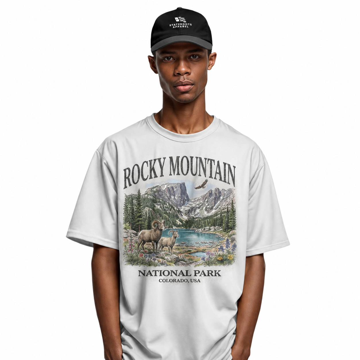 Rocky Mountain National Park T-Shirt | Vintage 90s Camping Souvenir Tee