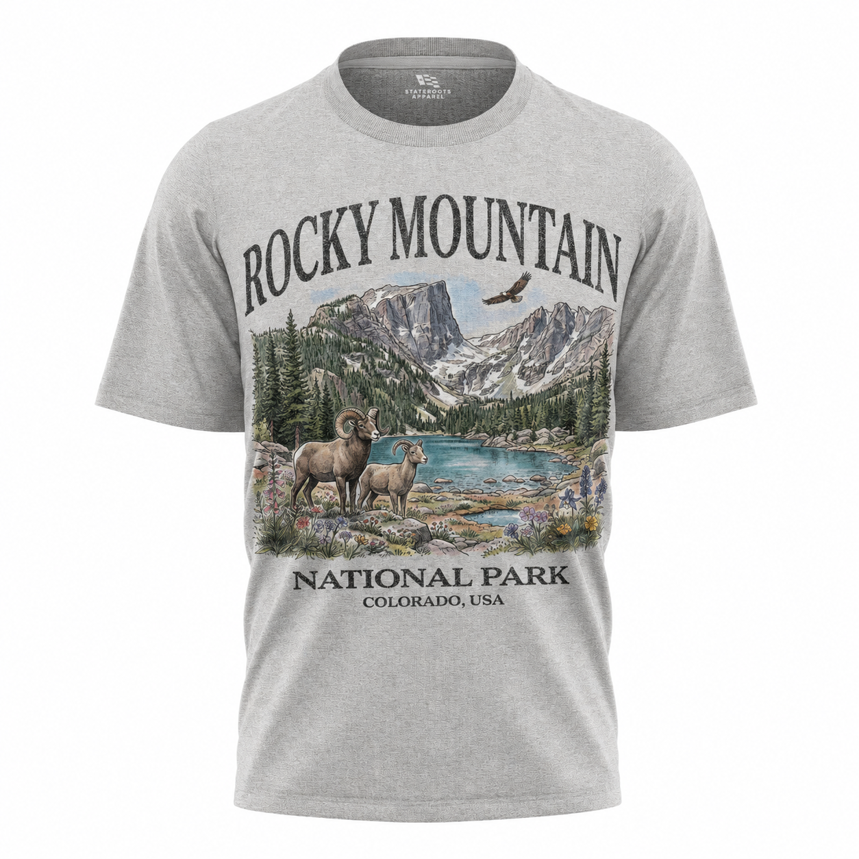 Rocky Mountain National Park T-Shirt | Vintage 90s Camping Souvenir Tee