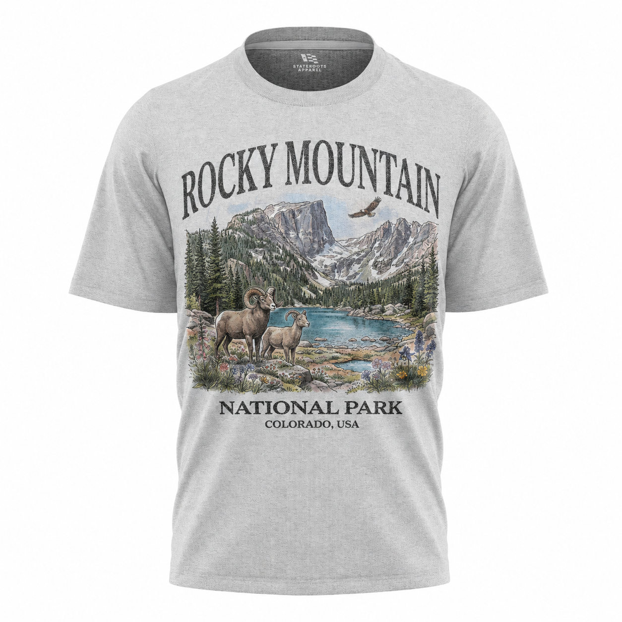 Rocky Mountain National Park T-Shirt | Vintage 90s Camping Souvenir Tee