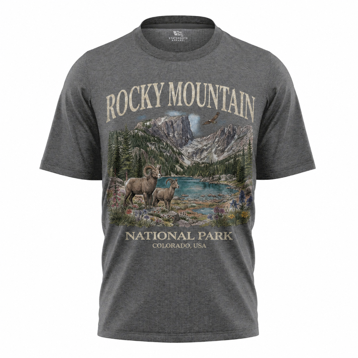 Rocky Mountain National Park T-Shirt | Vintage 90s Camping Souvenir Tee