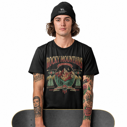 Rocky Mountains T-Shirt | Colorado Outdoor Nature Lover Unisex Tee