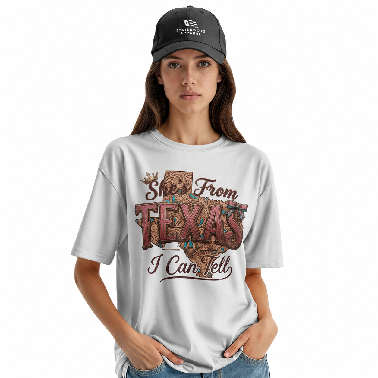 She's From Texas I Can Tell T-Shirt | Country Cowgirl Western Tee