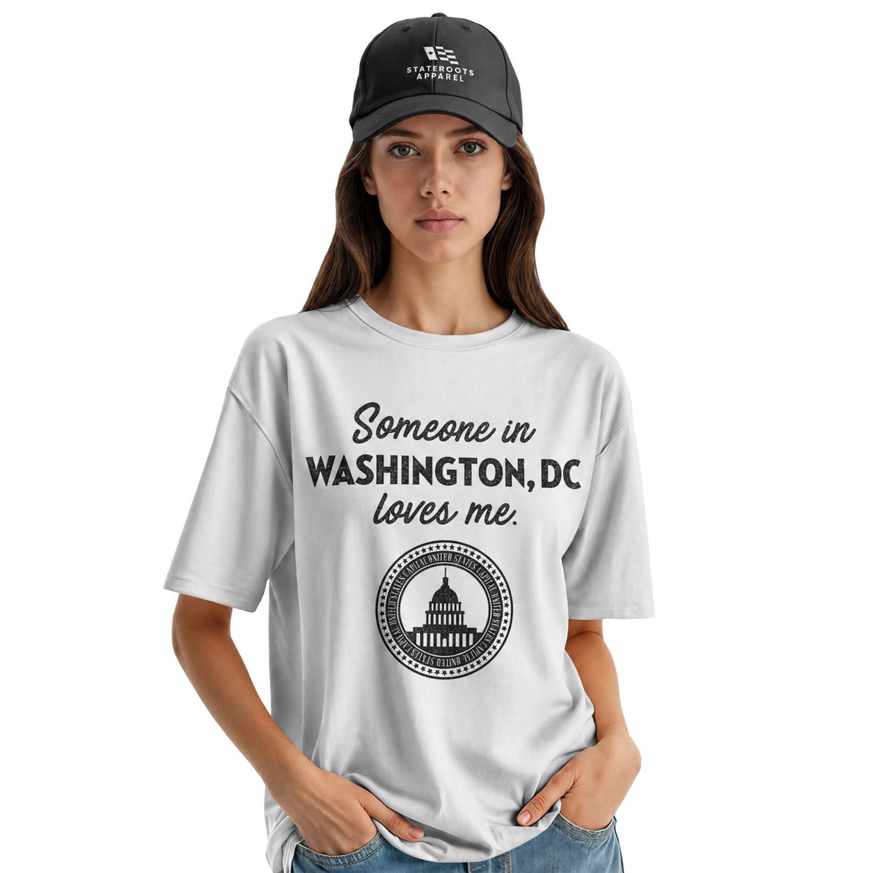 Someone in Washington DC Loves Me T-Shirt | Sentimental Capital Gift Tee