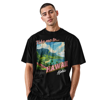 Take Me to Hawaii Aloha Summer Tee - Black view
