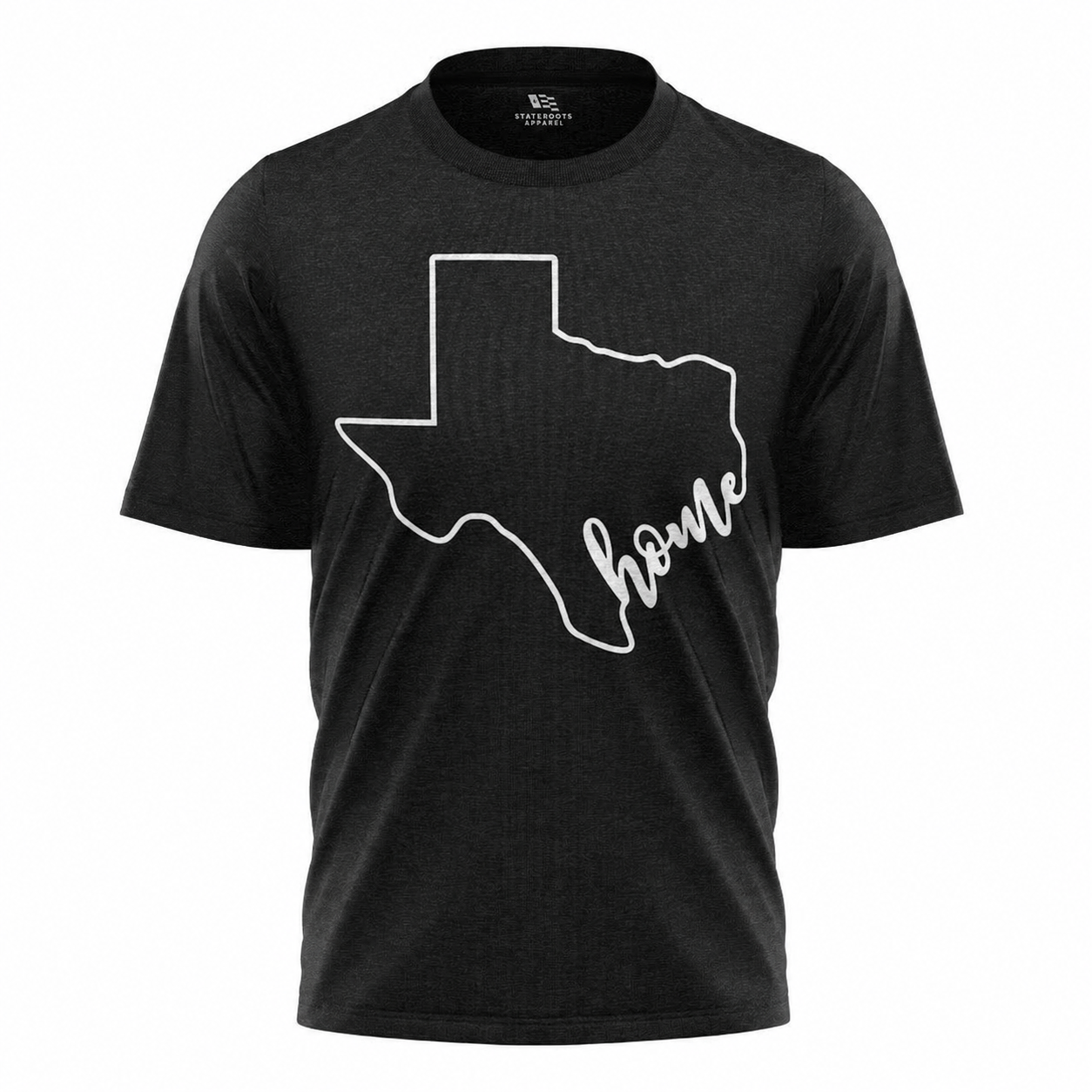 Texas Home T-Shirt | Minimalist State Outline Home Sweet Home Tee