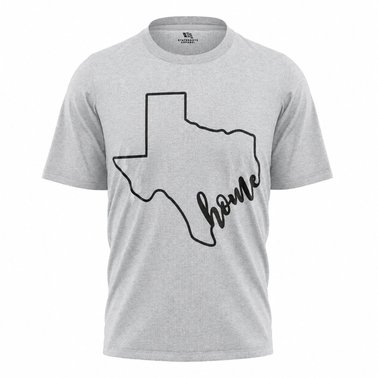 Texas Home T-Shirt | Minimalist State Outline Home Sweet Home Tee