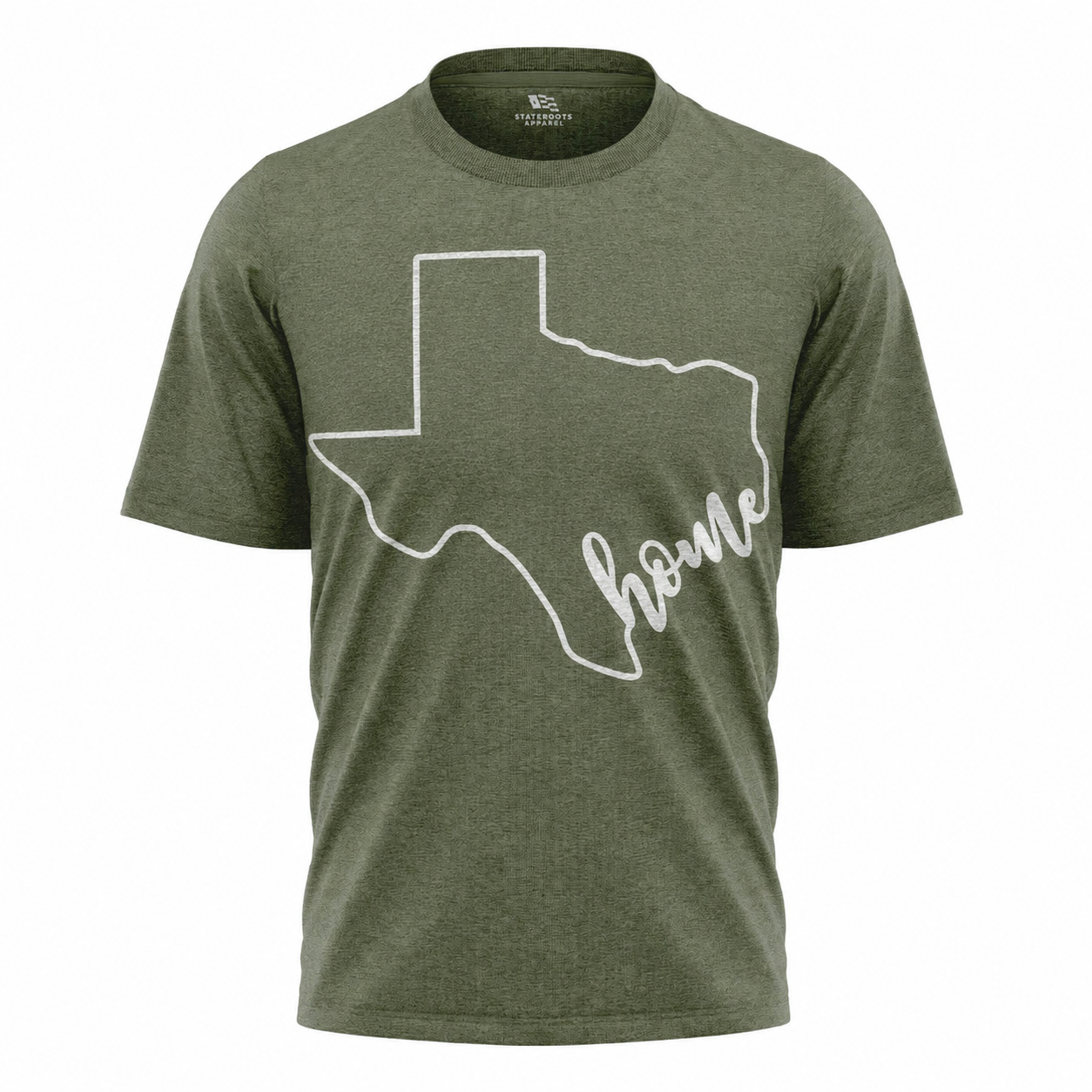 Texas Home T-Shirt | Minimalist State Outline Home Sweet Home Tee