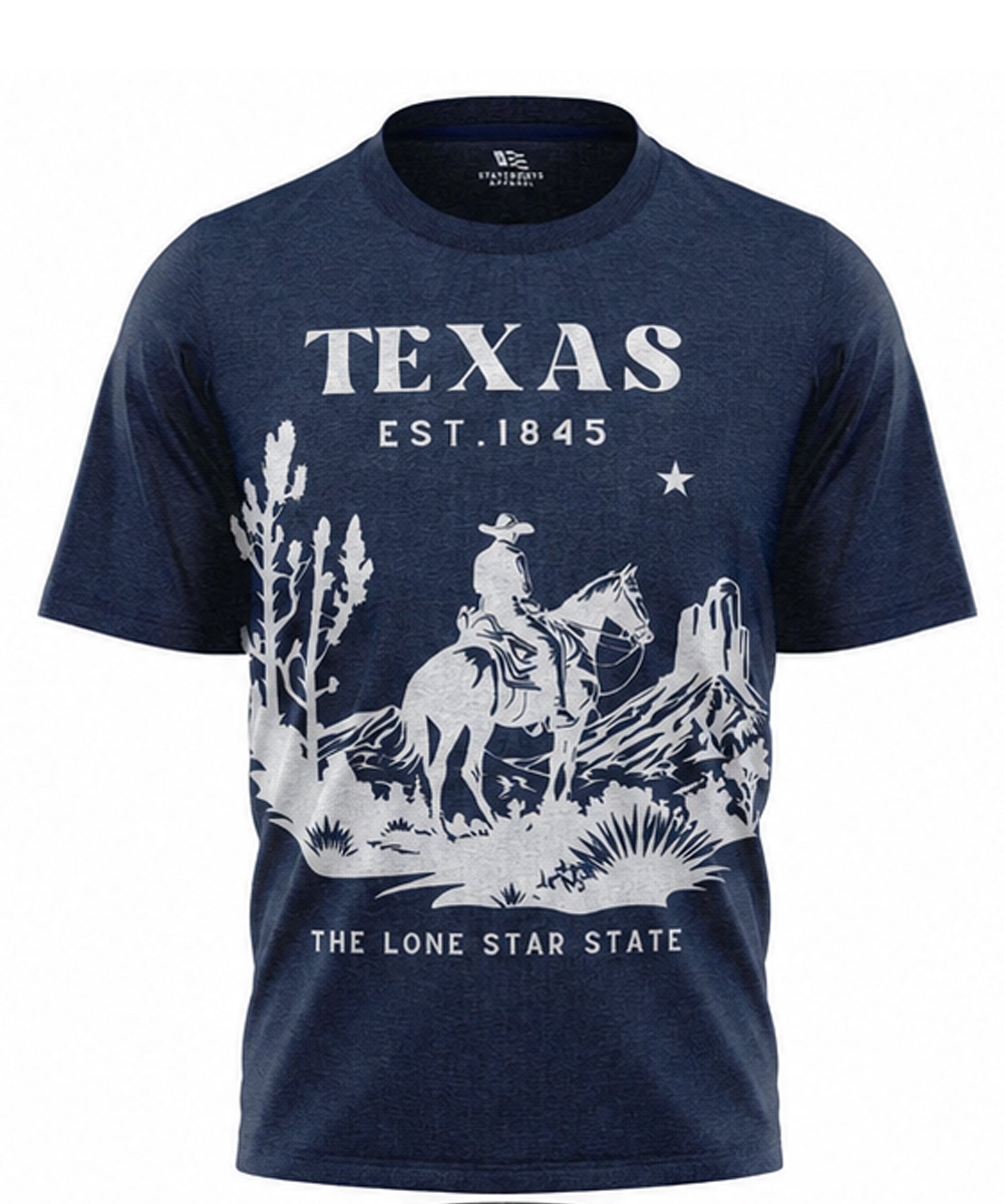 Texas Lone Star State T-Shirt | Vintage Cowboy Est 1845 Western Souvenir Tee