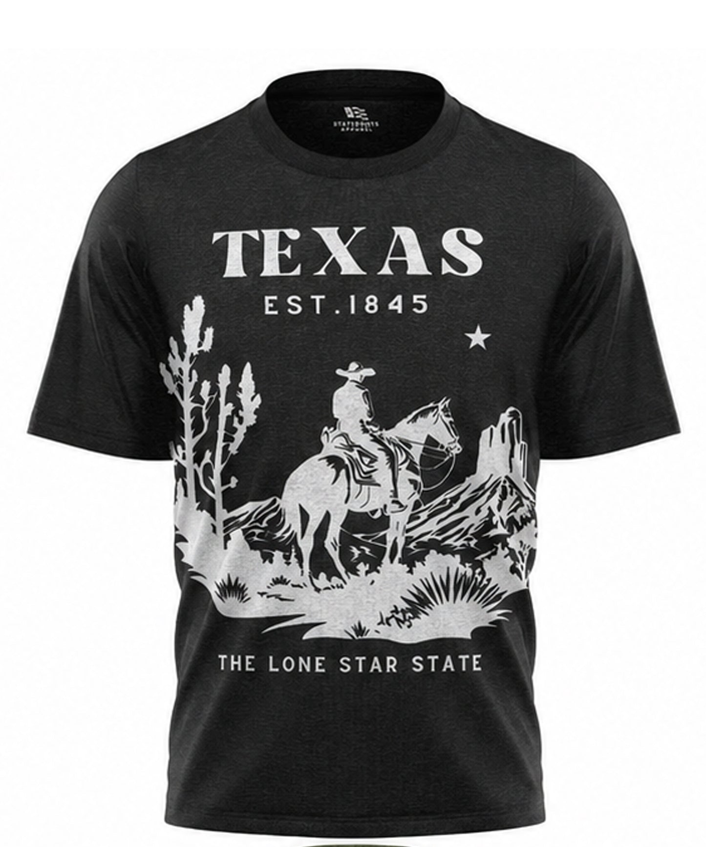 Texas Lone Star State T-Shirt | Vintage Cowboy Est 1845 Western Souvenir Tee