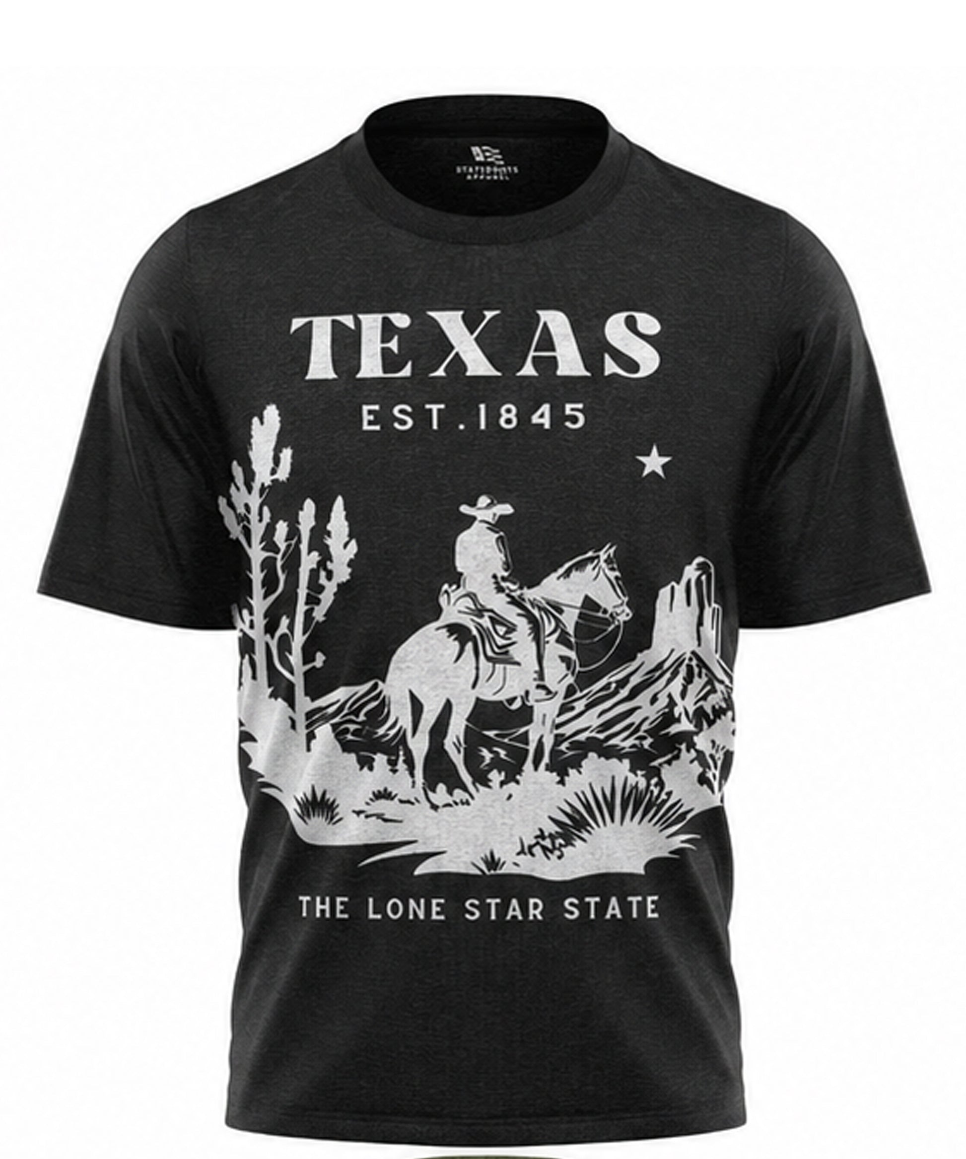 Texas Lone Star State T-Shirt | Vintage Cowboy Est 1845 Western Souvenir Tee