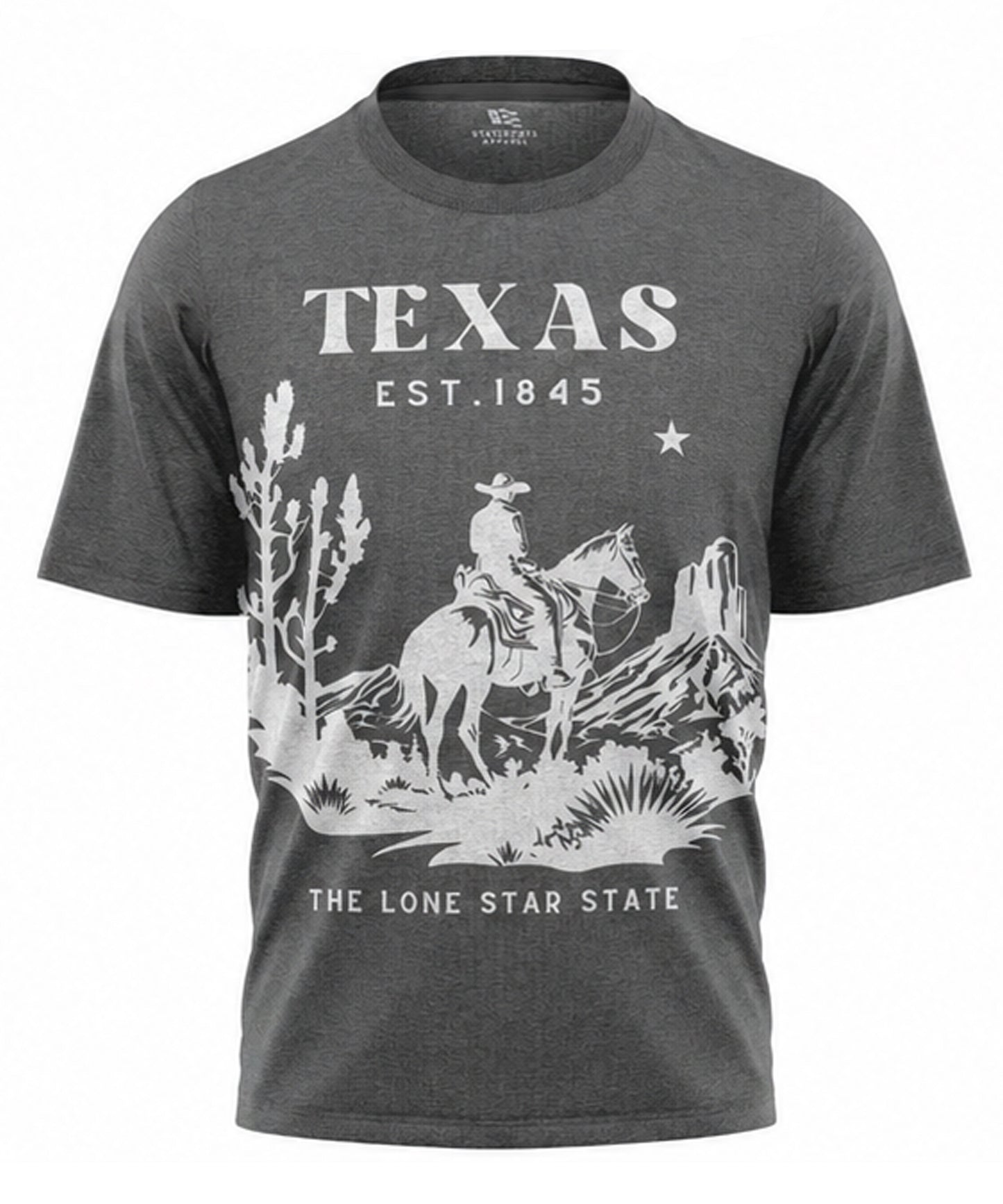 Texas Lone Star State T-Shirt | Vintage Cowboy Est 1845 Western Souvenir Tee