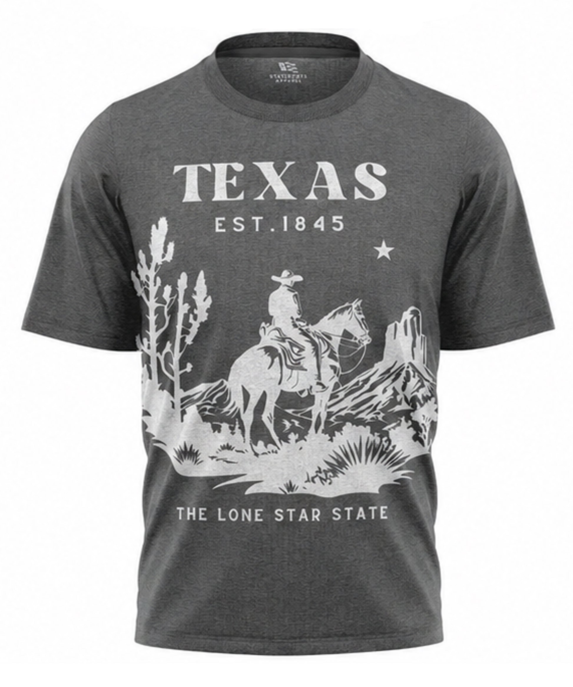 Texas Lone Star State T-Shirt | Vintage Cowboy Est 1845 Western Souvenir Tee