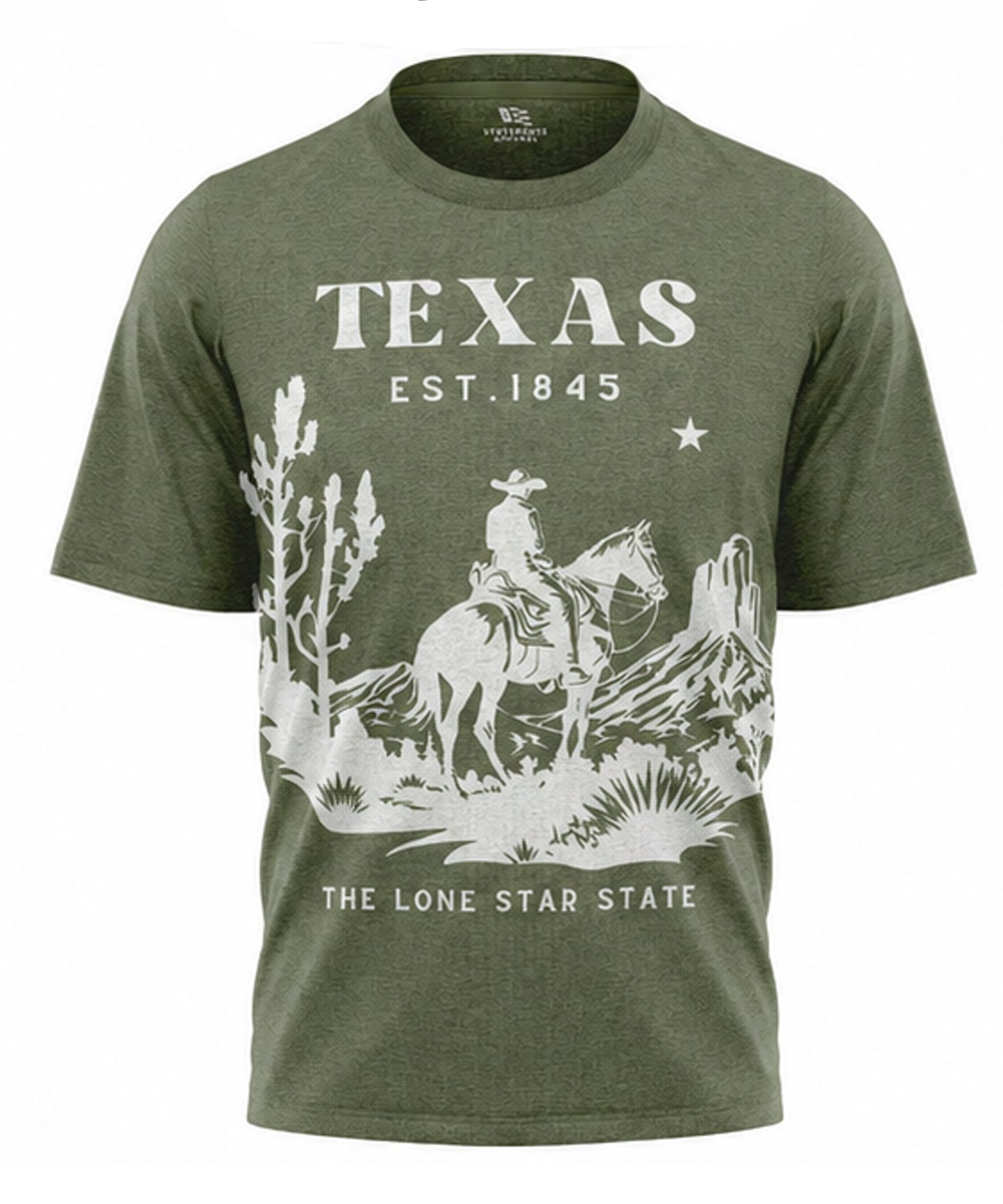 Texas Lone Star State T-Shirt | Vintage Cowboy Est 1845 Western Souvenir Tee