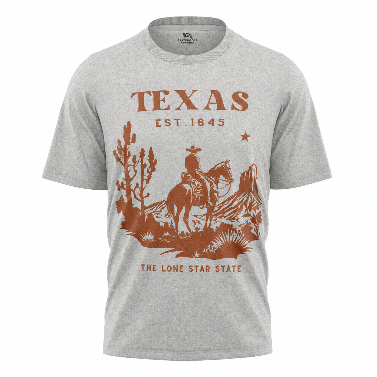 Texas Lone Star State T-Shirt | Vintage Cowboy Est 1845 Western Souvenir Tee