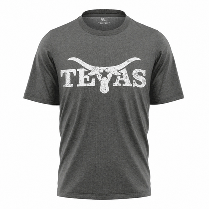 Texas Longhorn T-Shirt | Vintage Distressed Lone Star State Western Tee
