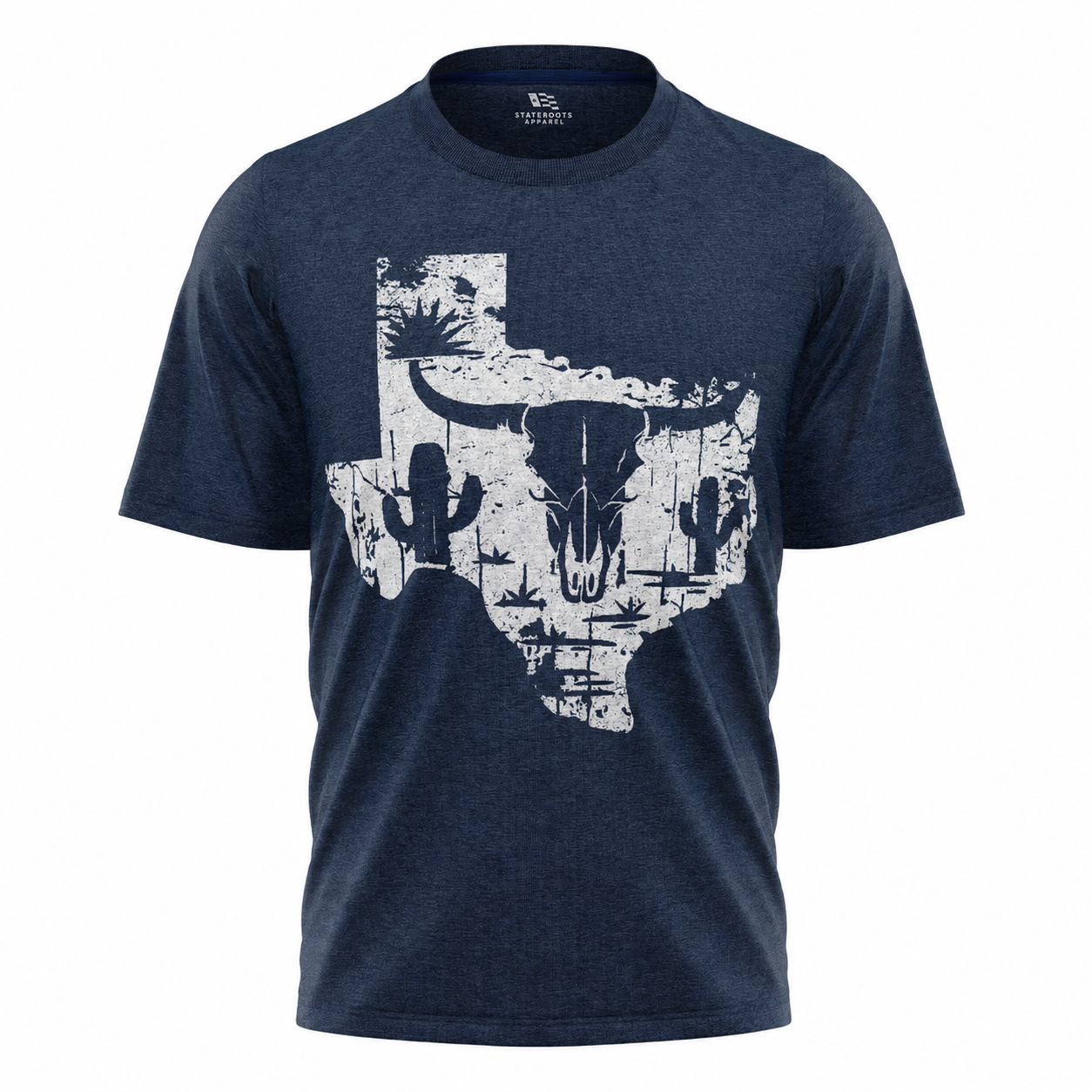 Texas State T-Shirt | Western Longhorn Skull Cactus Desert Tee