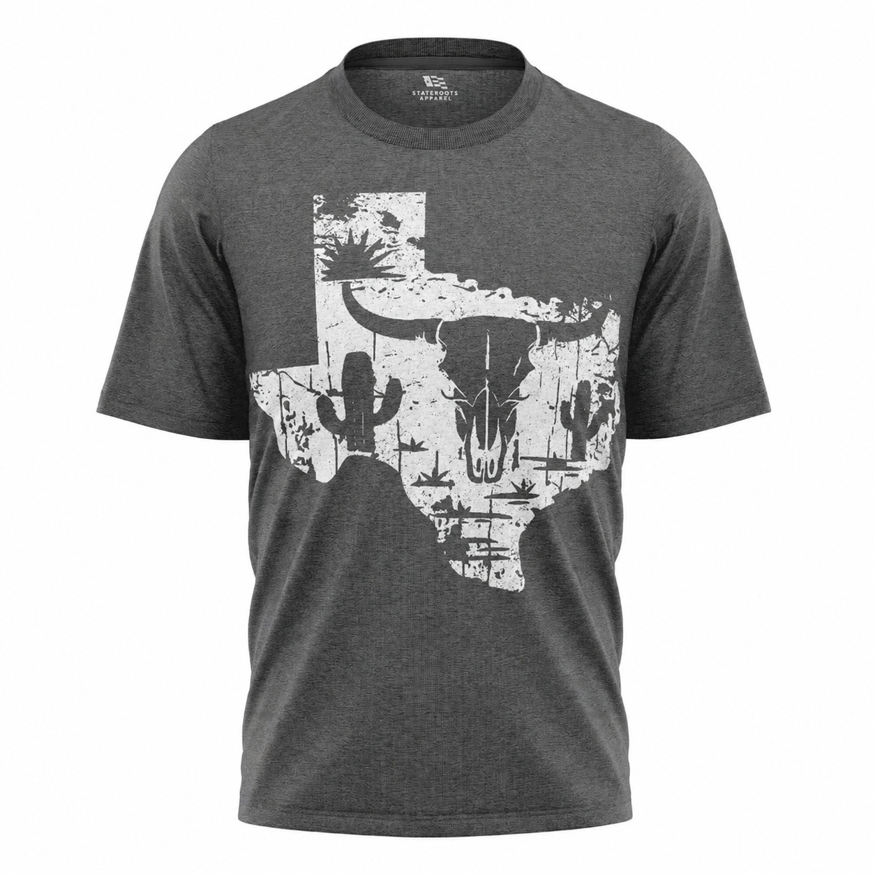 Texas State T-Shirt | Western Longhorn Skull Cactus Desert Tee