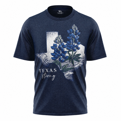 Texas Strong T-Shirt | Bluebonnet State Flower Watercolor Tee