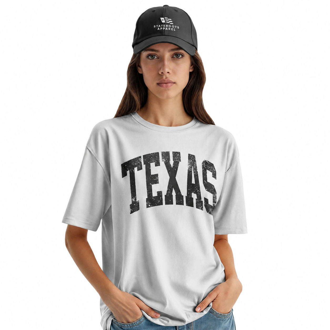 Texas T-Shirt | Vintage Varsity Arched Lone Star State Tee