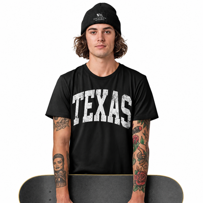 Texas T-Shirt | Vintage Varsity Arched Lone Star State Tee