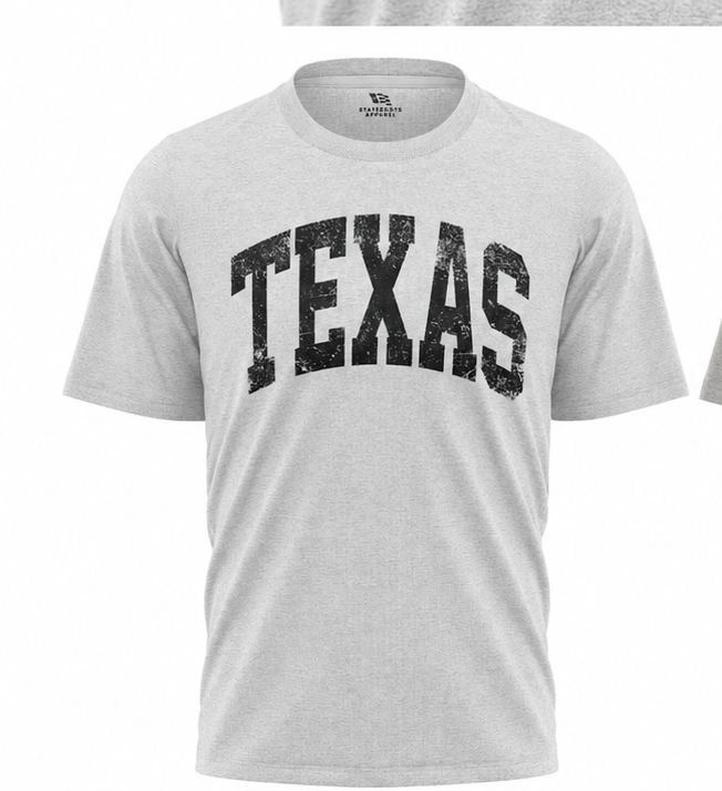 Texas T-Shirt | Vintage Varsity Arched Lone Star State Tee