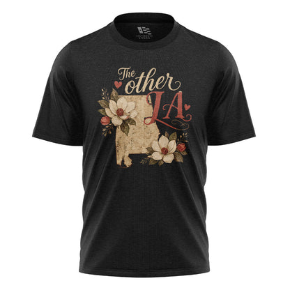 The Other LA Louisiana Magnolia T-Shirt | Vintage Tee - Black #1