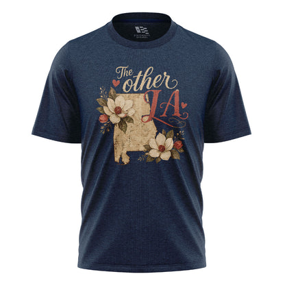 The Other LA Louisiana Magnolia T-Shirt | Vintage Tee - Navy #1